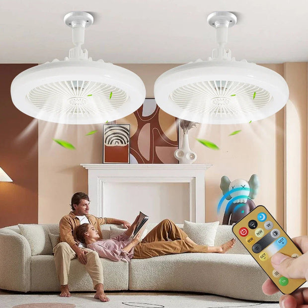 VENTILATEUR DE PLAFOND LED ROTATIF AVEC TÉLÉCOMMANDE®