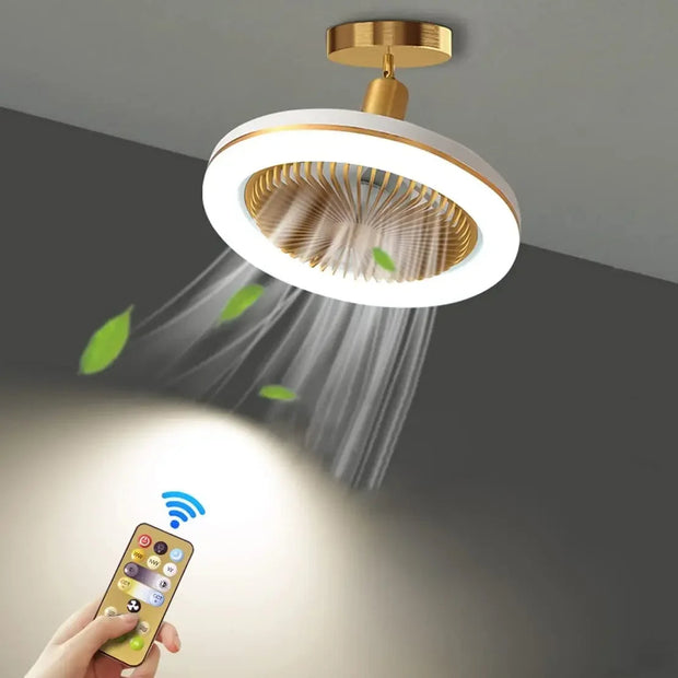 VENTILATEUR DE PLAFOND LED ROTATIF AVEC TÉLÉCOMMANDE®