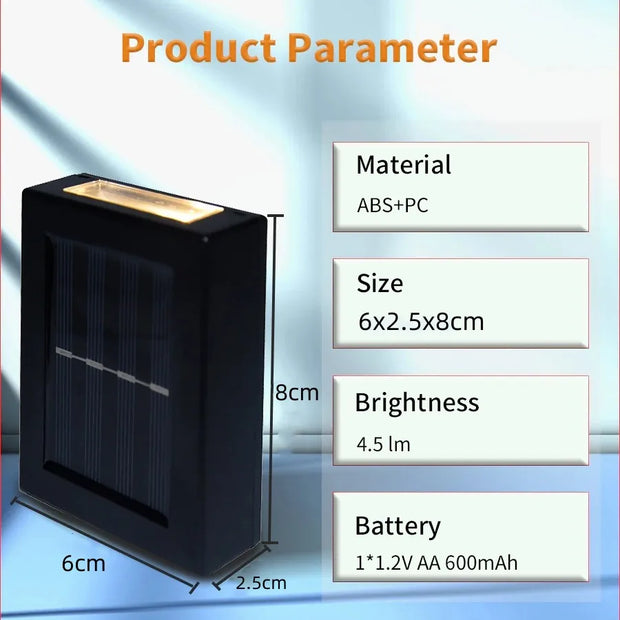 Applique murale solaire à LED pour l'extérieur