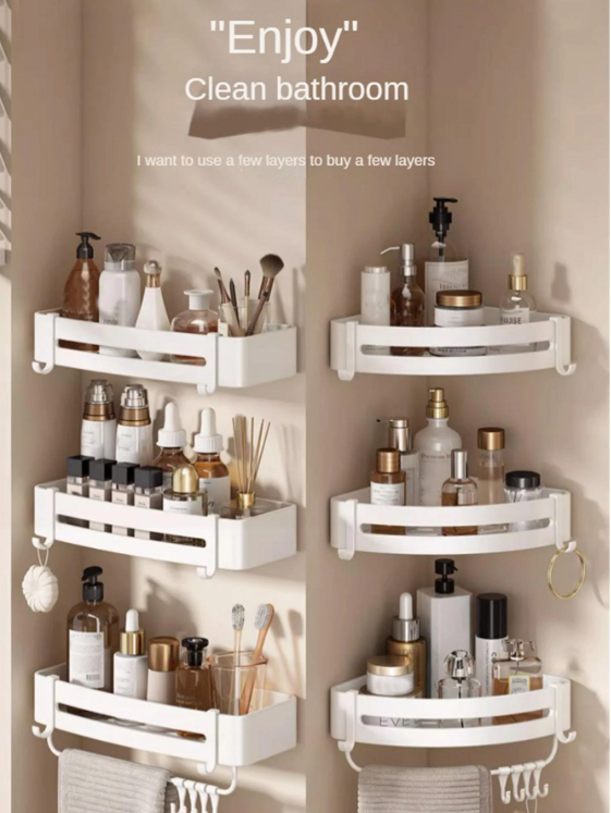 Étagère de douche murale en alliage d'aluminium