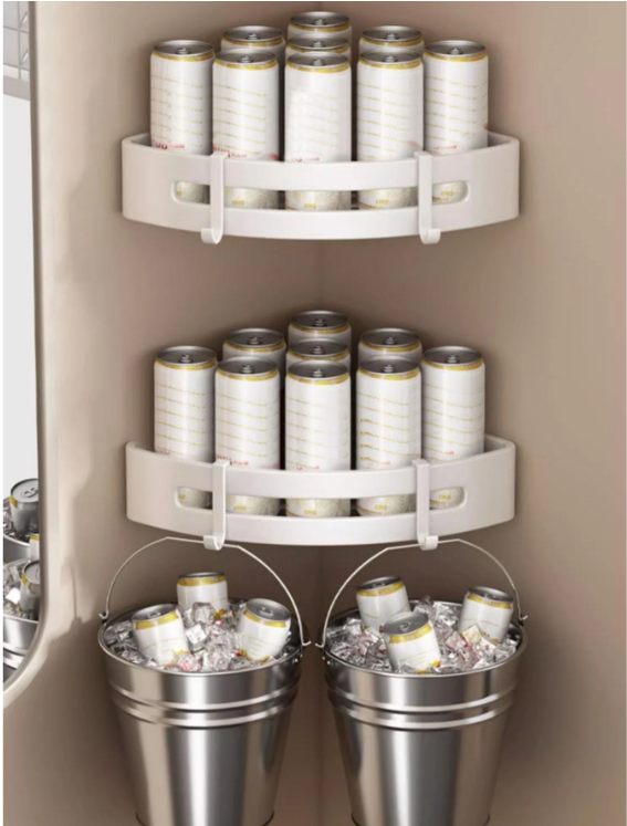 Étagère de douche murale en alliage d'aluminium