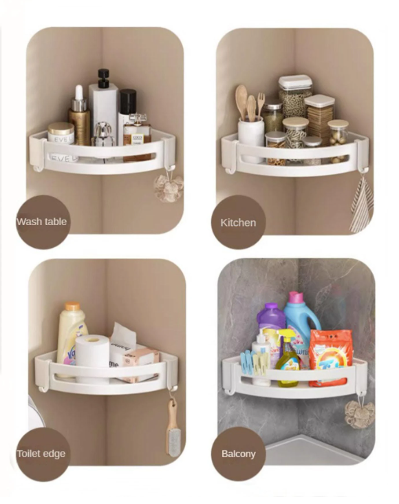 Étagère de douche murale en alliage d'aluminium