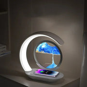 LAMPE LED 3-EN-1 | ART EN SABLE MOUVANT | CHARGEUR SANS FIL