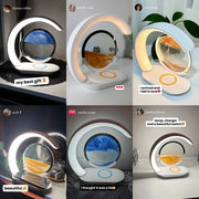 LAMPE LED 3-EN-1 | ART EN SABLE MOUVANT | CHARGEUR SANS FIL